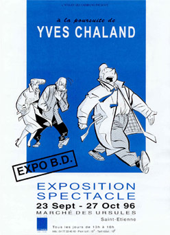 Affiche "A la poursuite d'Yves Chaland"