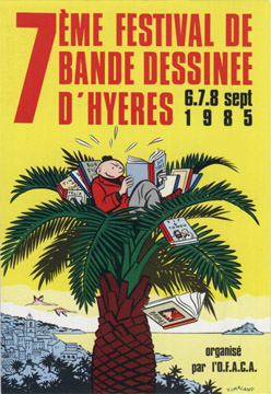 Affiche "7ème festival de bande dessinee d'Hyeres"